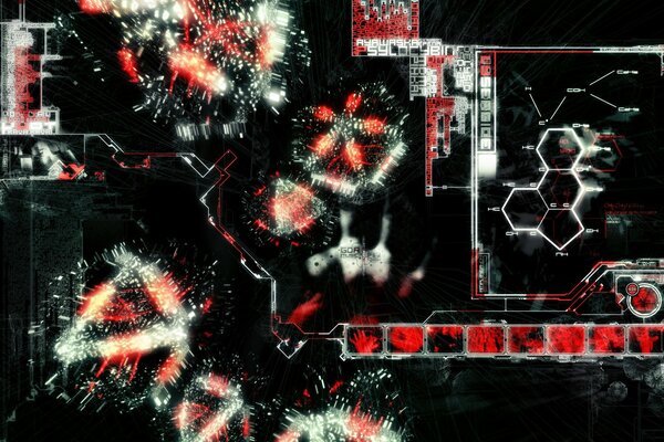 Red and black cyberspace environment