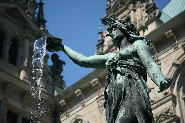 Nymphenbrunnen-Statue in Deutschland