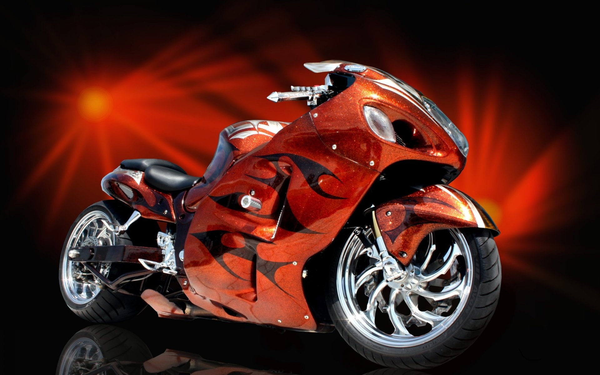 rouge sportbike tuning aérographe