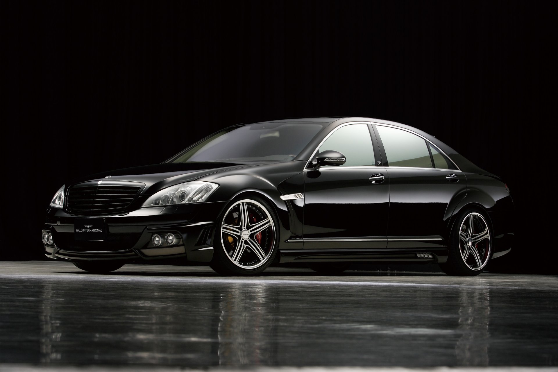 mercedes s wald czarny bizon benz tuning