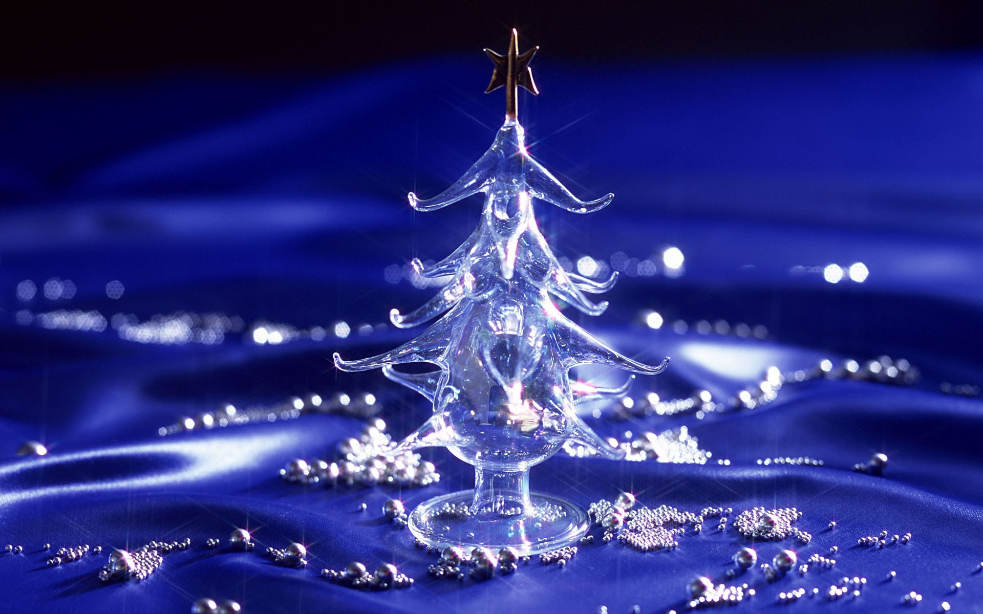 nouvel an arbre de noël en verre décoration arbre de noël lumière paillettes bleu vacances perles astérisque vacances décorations de noël