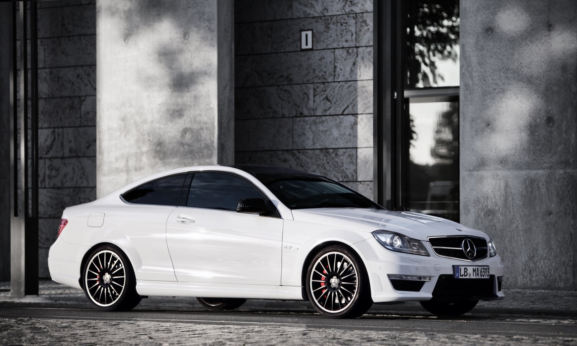 mercedes c63 amg white building mercedes amg