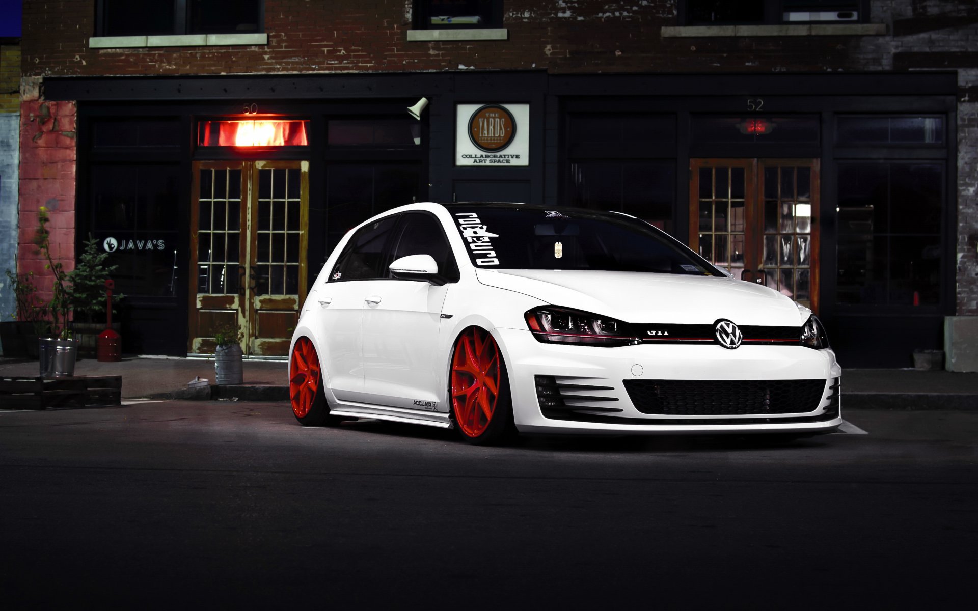 volkswagen golf gti car tuning hq wallpaper