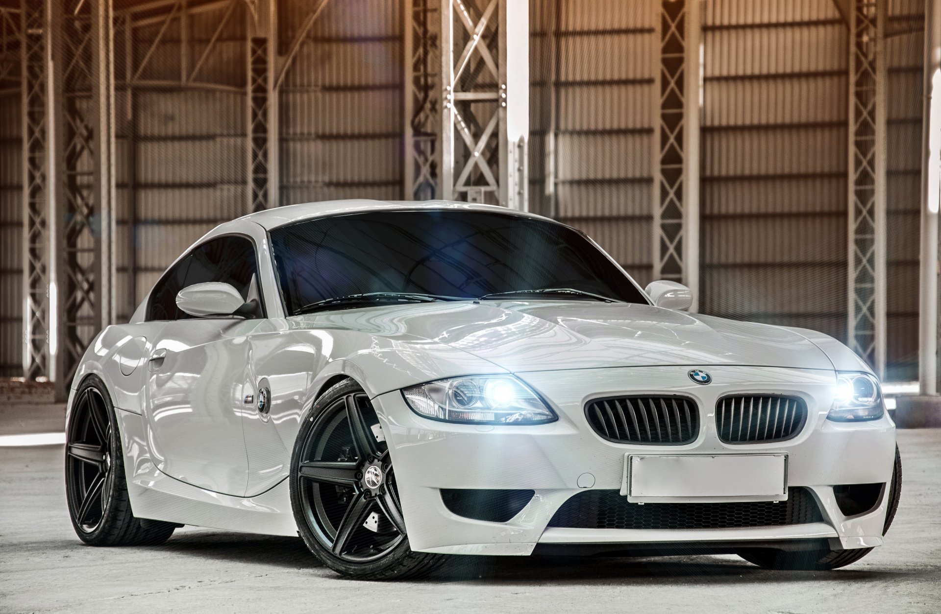 bmw z4 m coupe глубокая вогнутая матовый черный