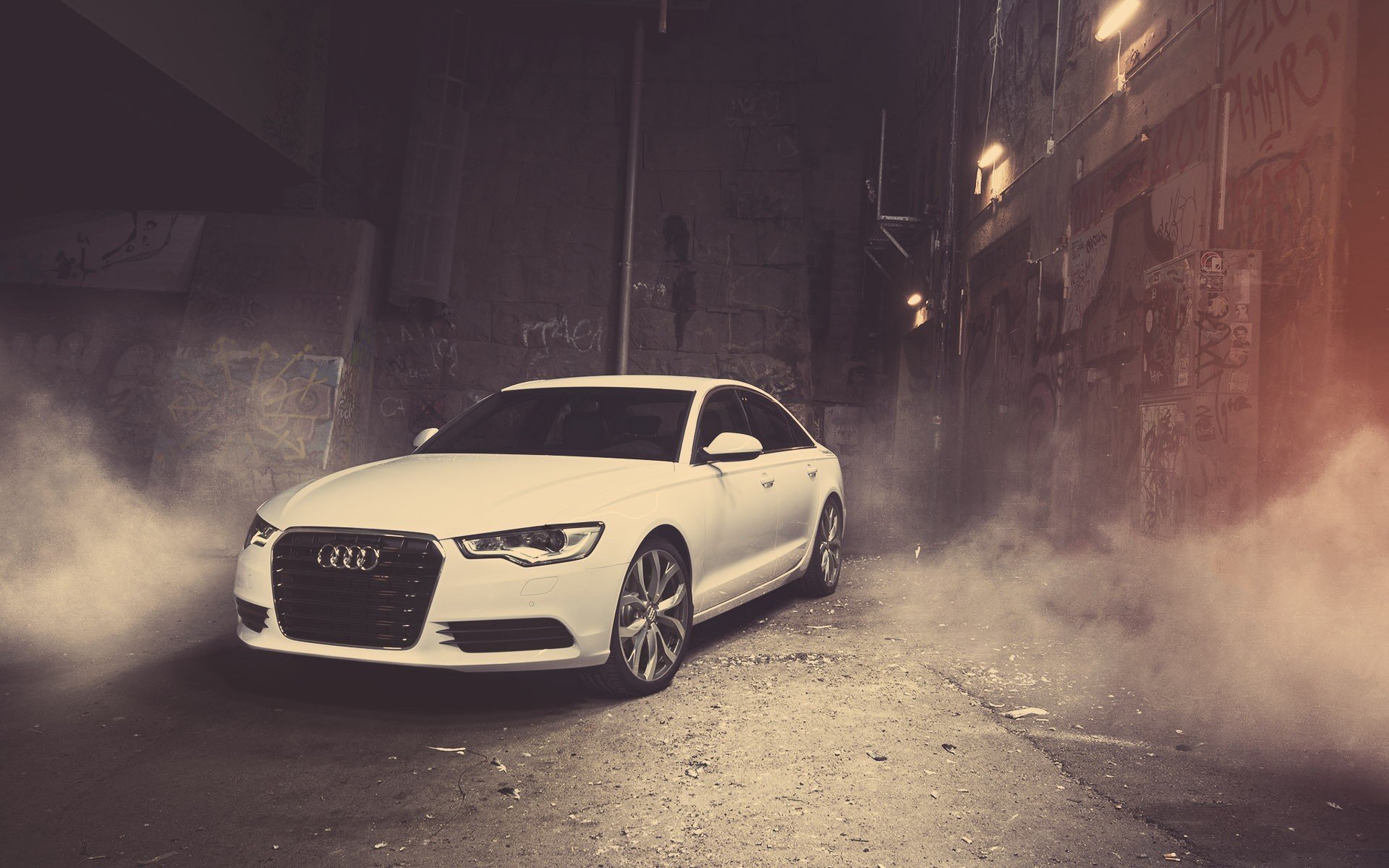 audi a6 máquina coche edificio