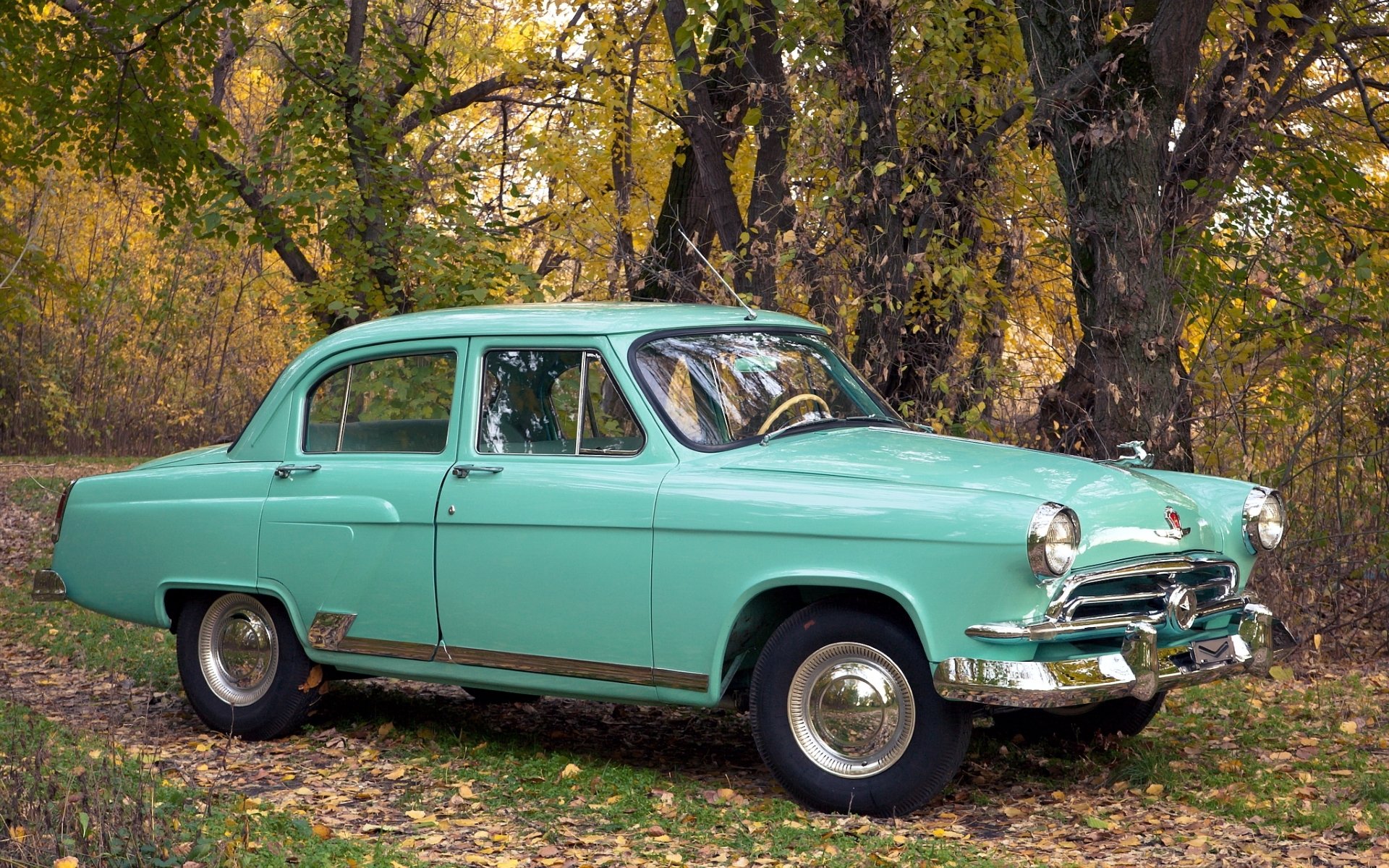 gas m-21 volga classic front background