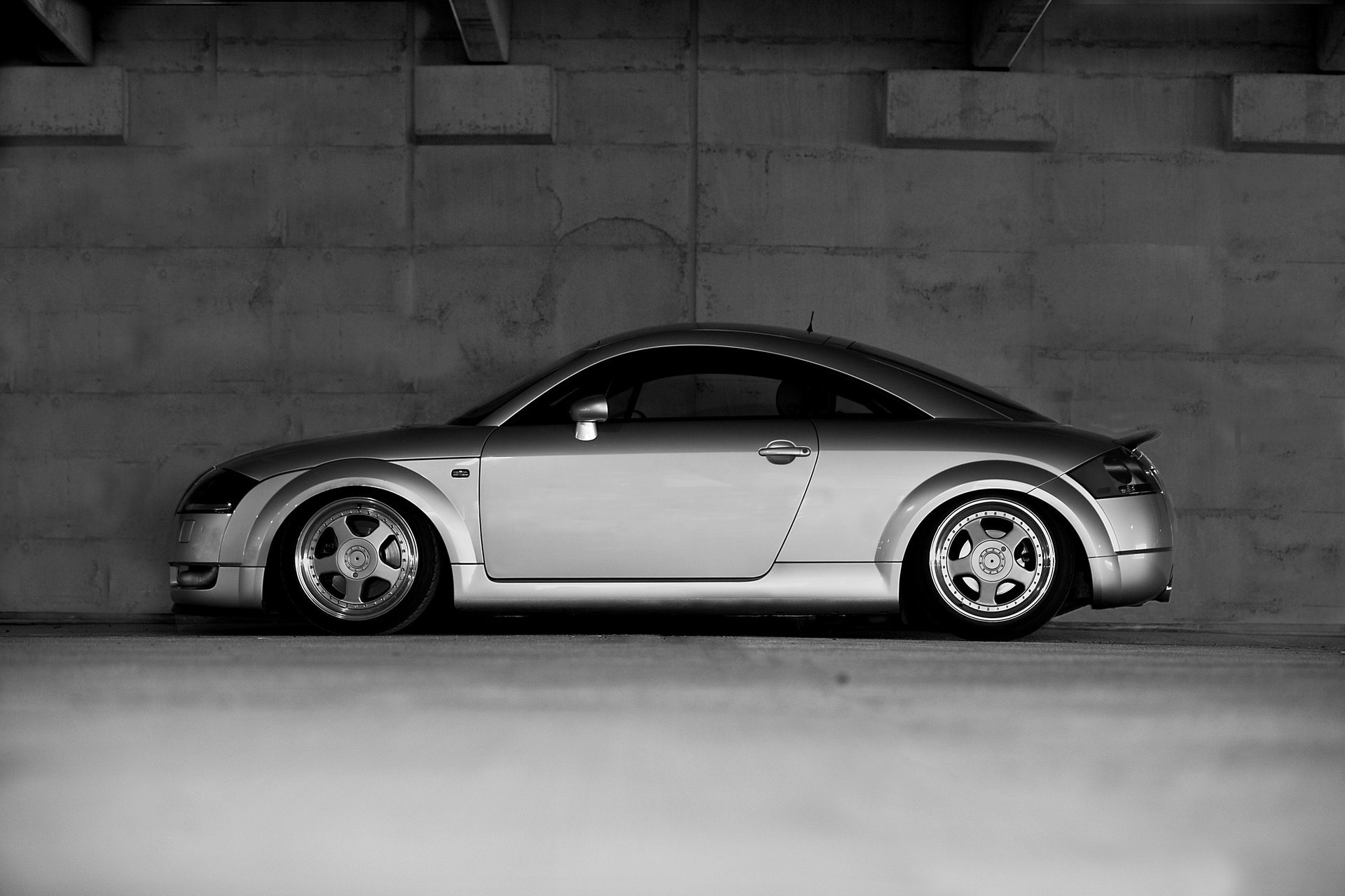 audi tt mk1 audi tt coupé auto sportiva argento automobili automobili auto veicoli cerchi profilo carriola fresca crepuscolo grigio b-w veicoli