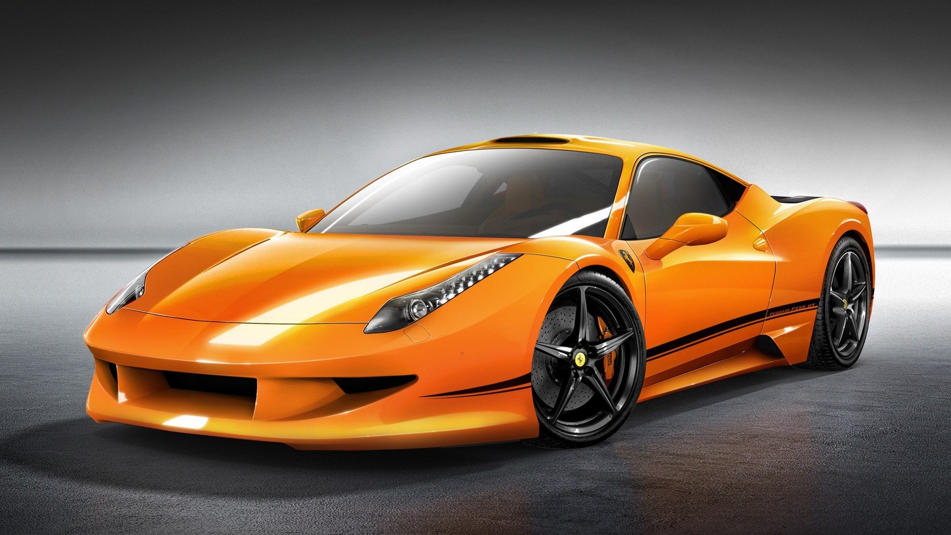 ferrari italia naranja coche superdeportivo auto ferrari coche naranja