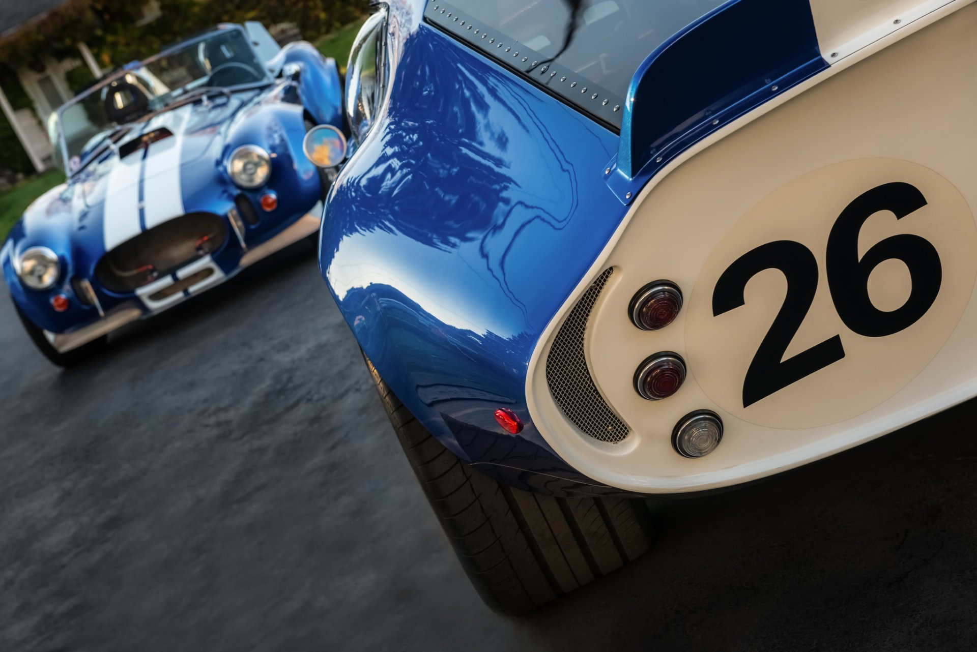 helby cobra daytona coupe 1965 1967 sport rennsport autos blau klassiker legende