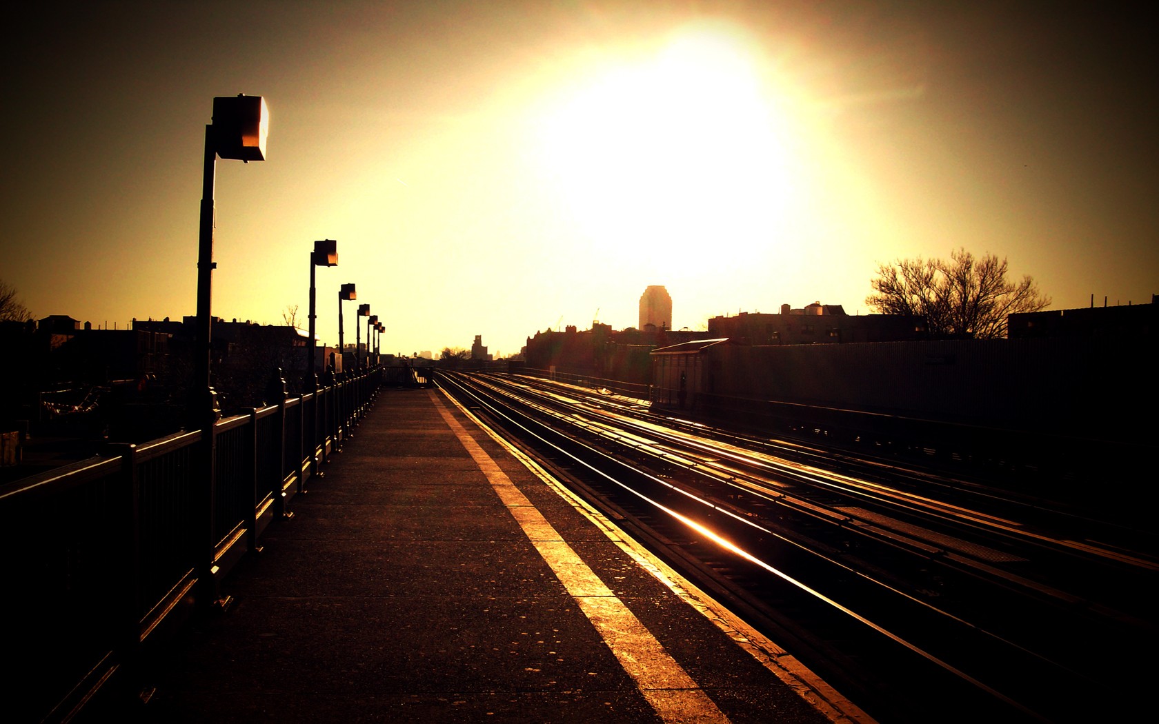 gare piron coucher de soleil