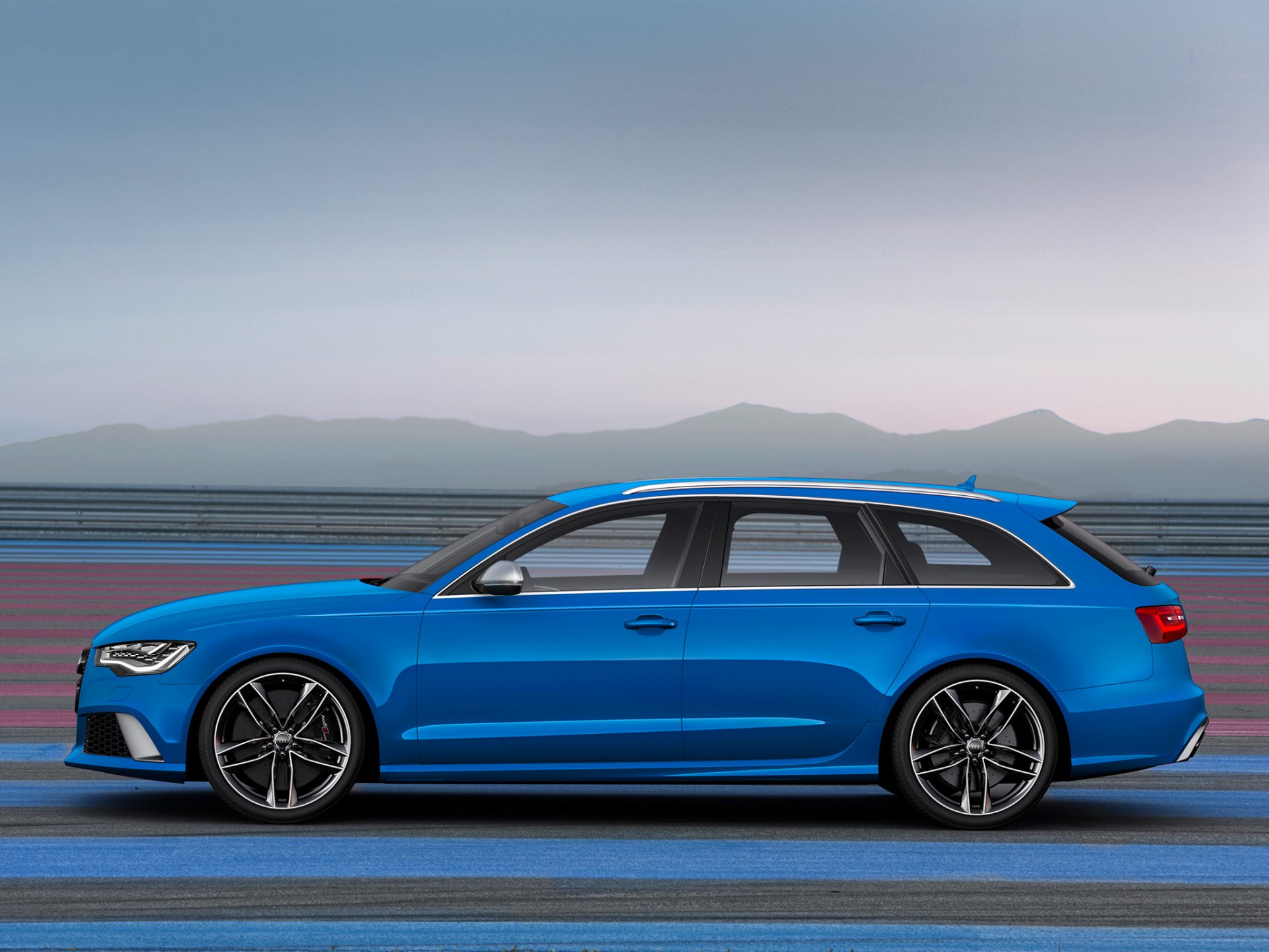 audi rs6 avant voiture fond d écran bleu