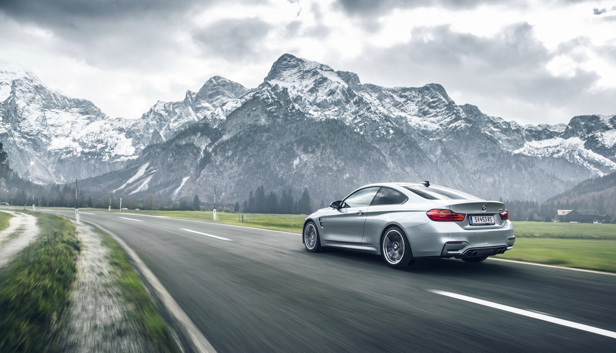 bmw m4 tedesco auto velocità montagna posteriore strada