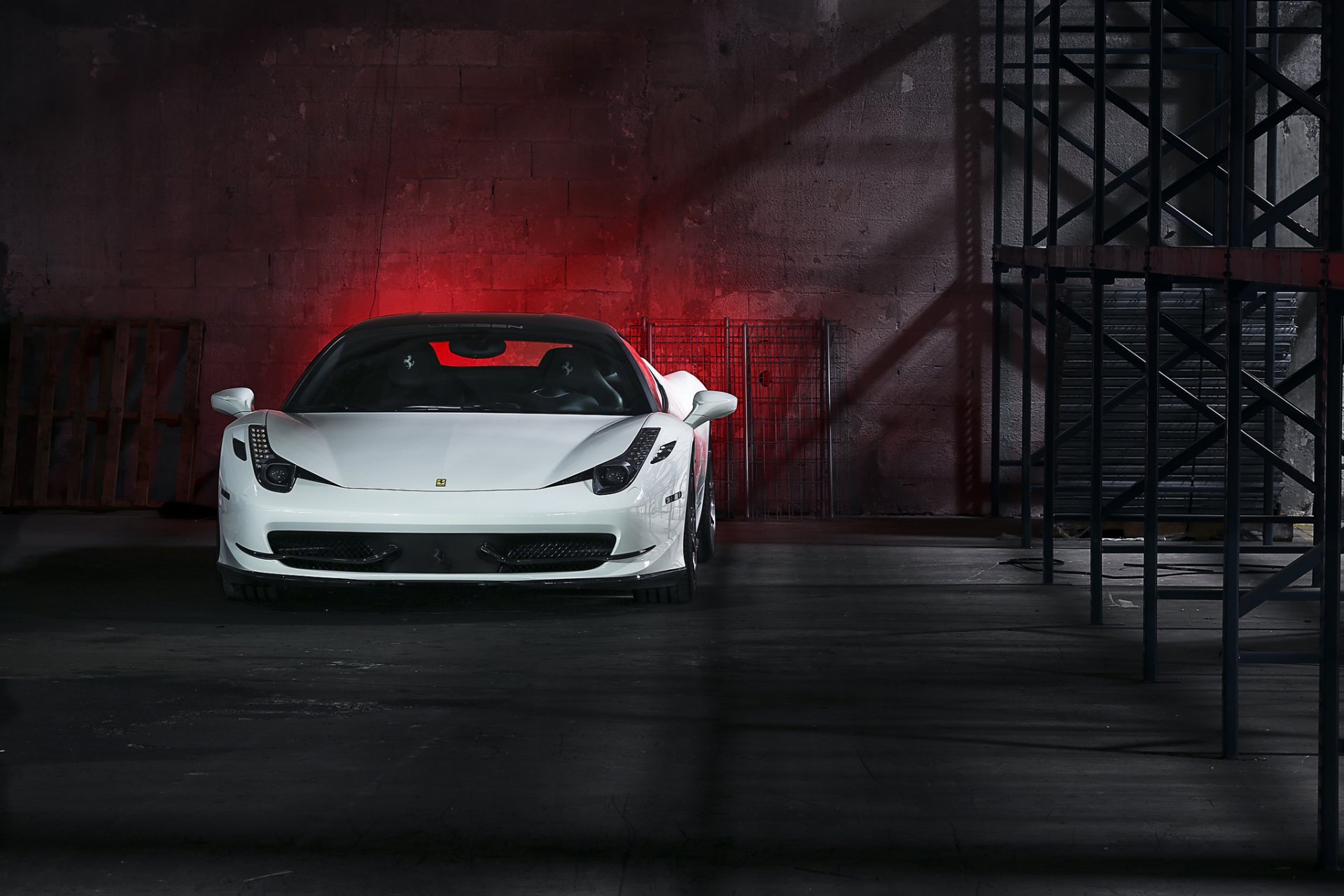 ferrari 458 italia white night ferrari italy front view headlight