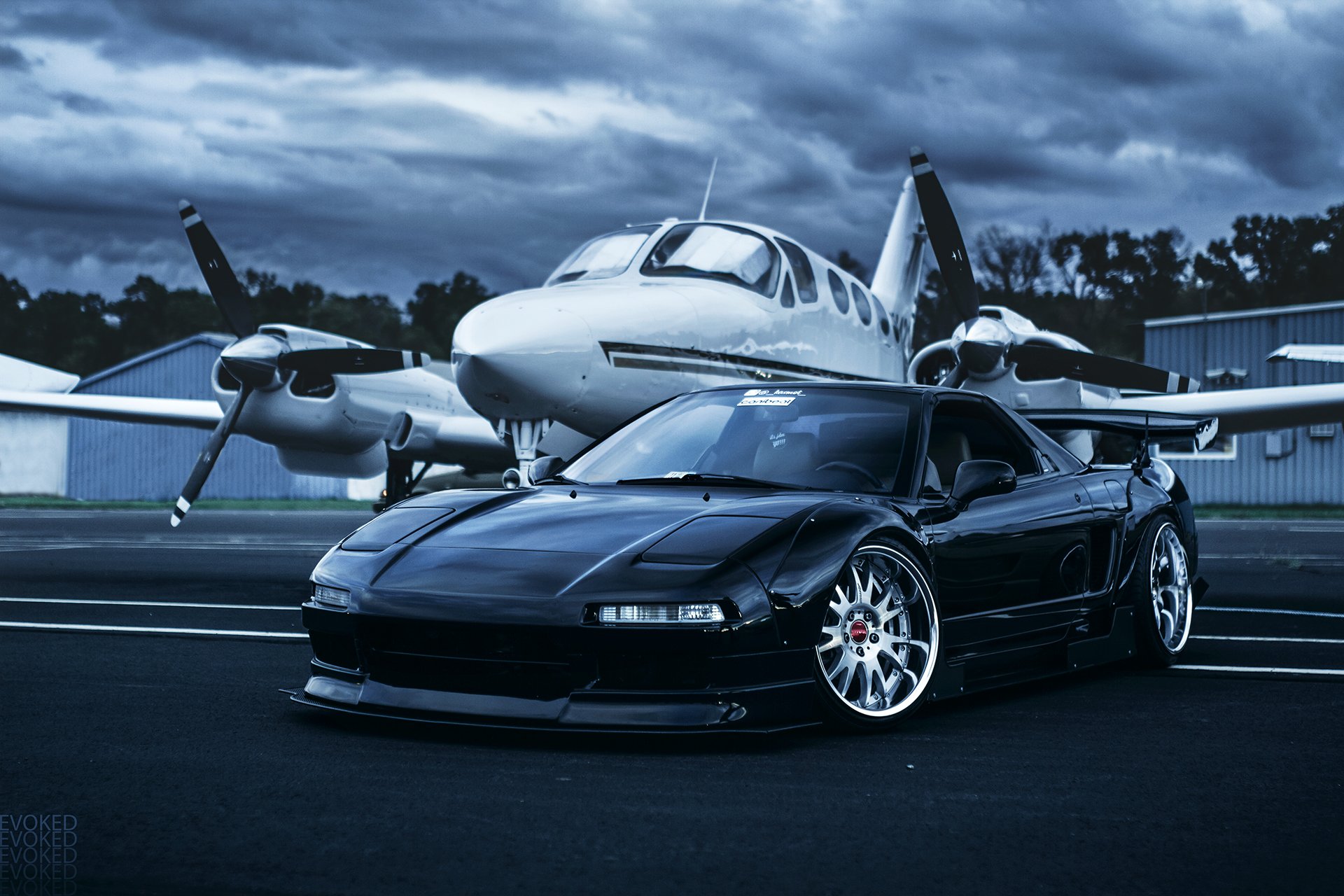 acura nsx honda evoked photography front plane