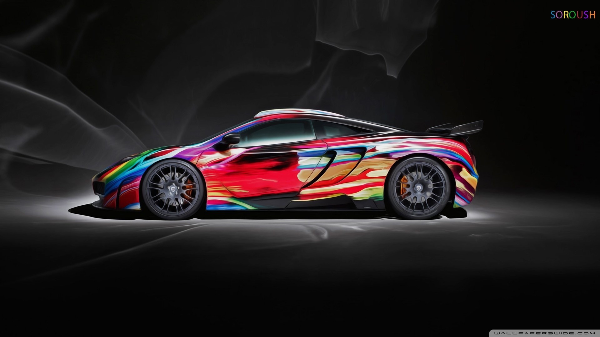 superdeportivo multicolor mclaren