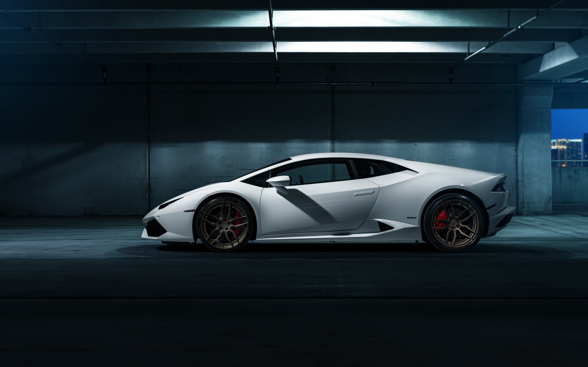 lamborghini huracán auto bianco hq sfondi