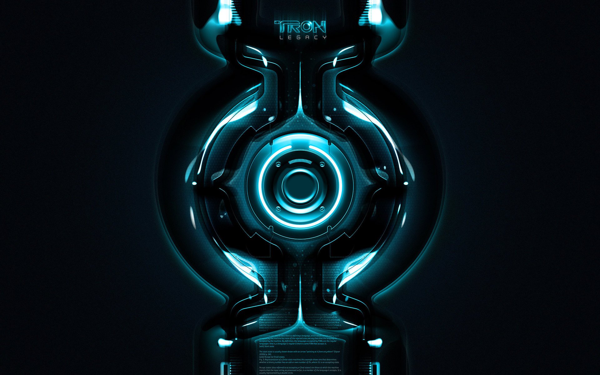 tron tron film neon cerchio tron legacy barra luminosa cyber cyber interfaccia hi-tech