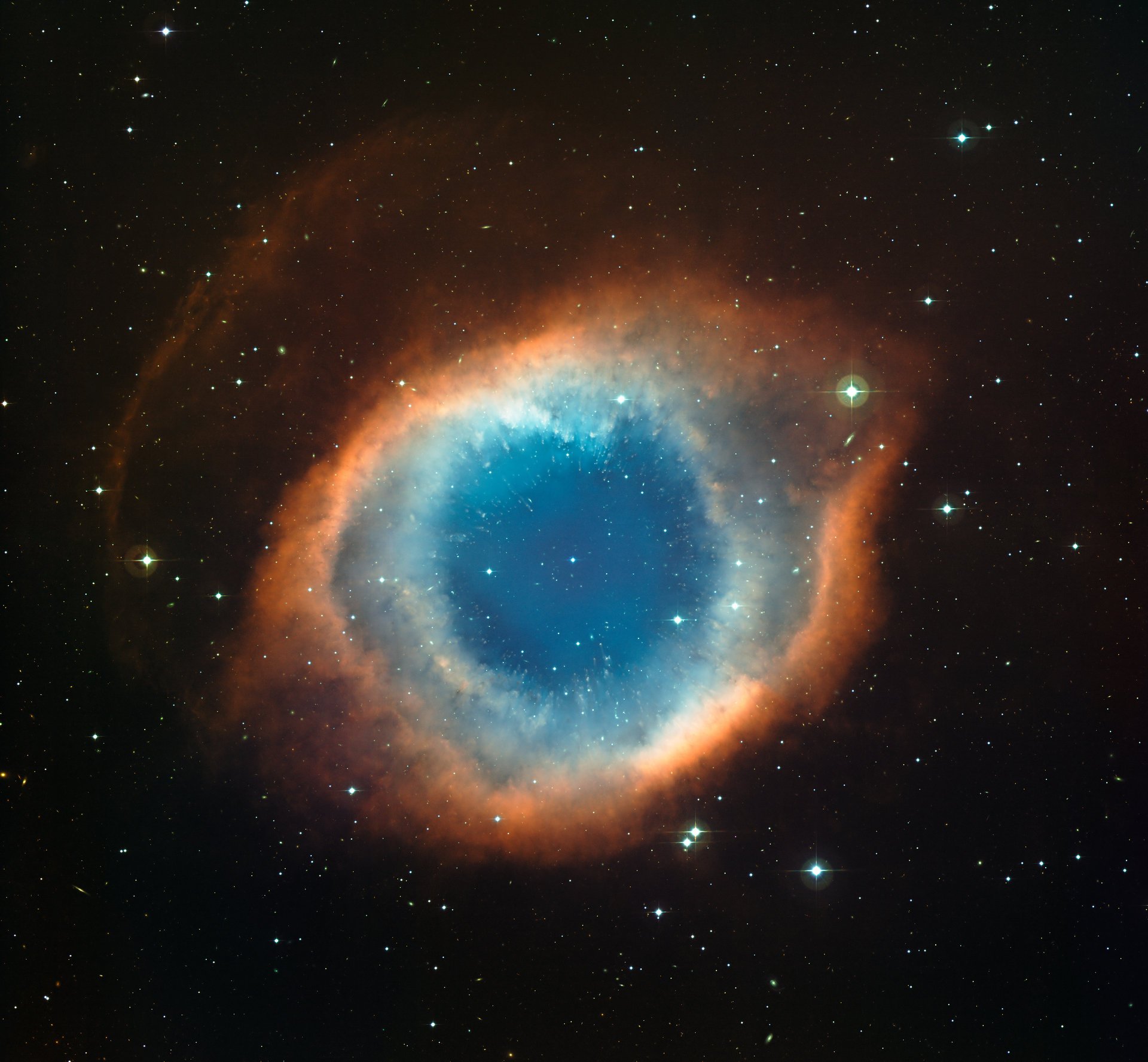 helix nebula caracol nebulosa ngc 7293 espiral galaxia espacio universo espacio exterior estrellas constelaciones ficción