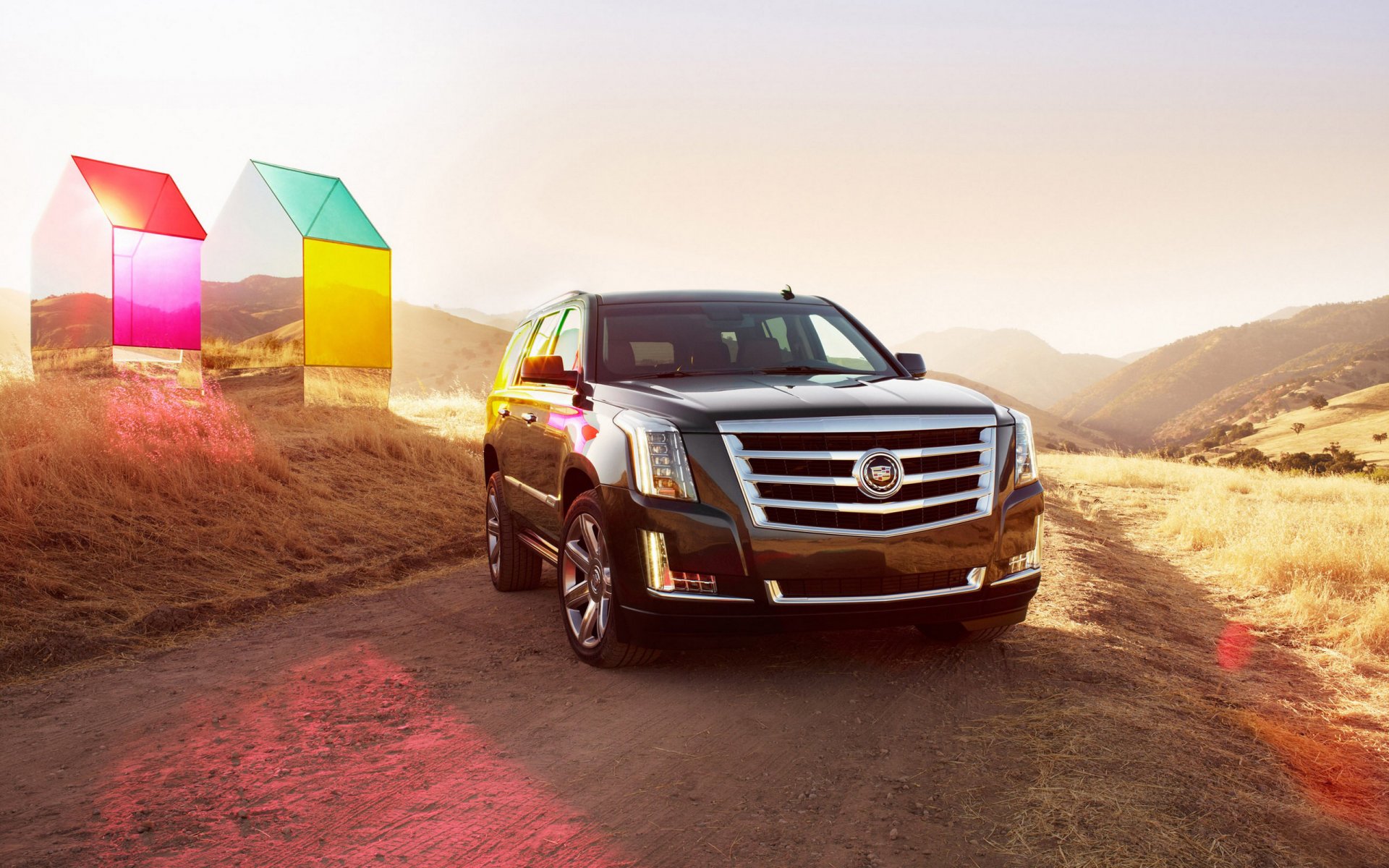 cadillac escalade coche jeep soleado