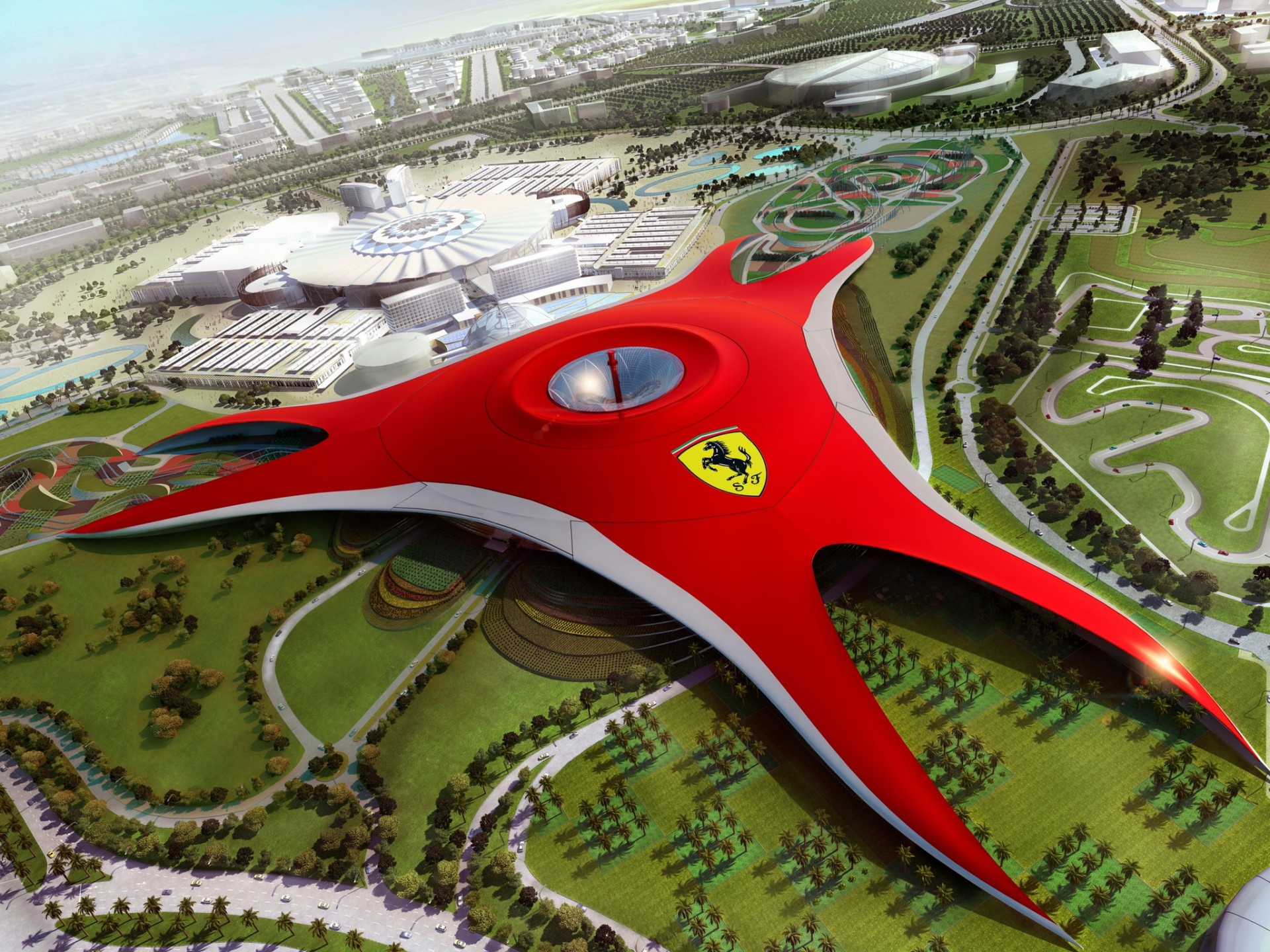 dubai ferrari world futuro