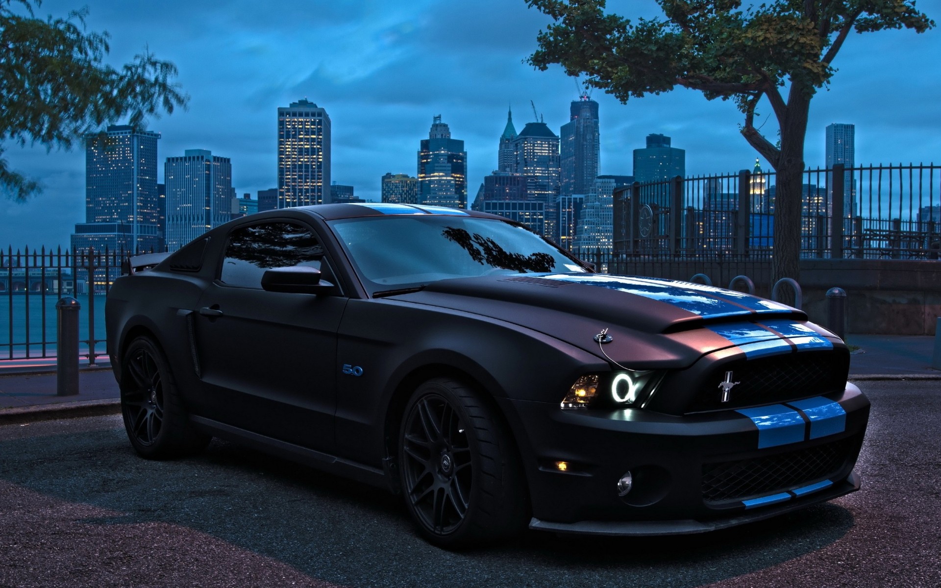 ford mustang schwarz tuning