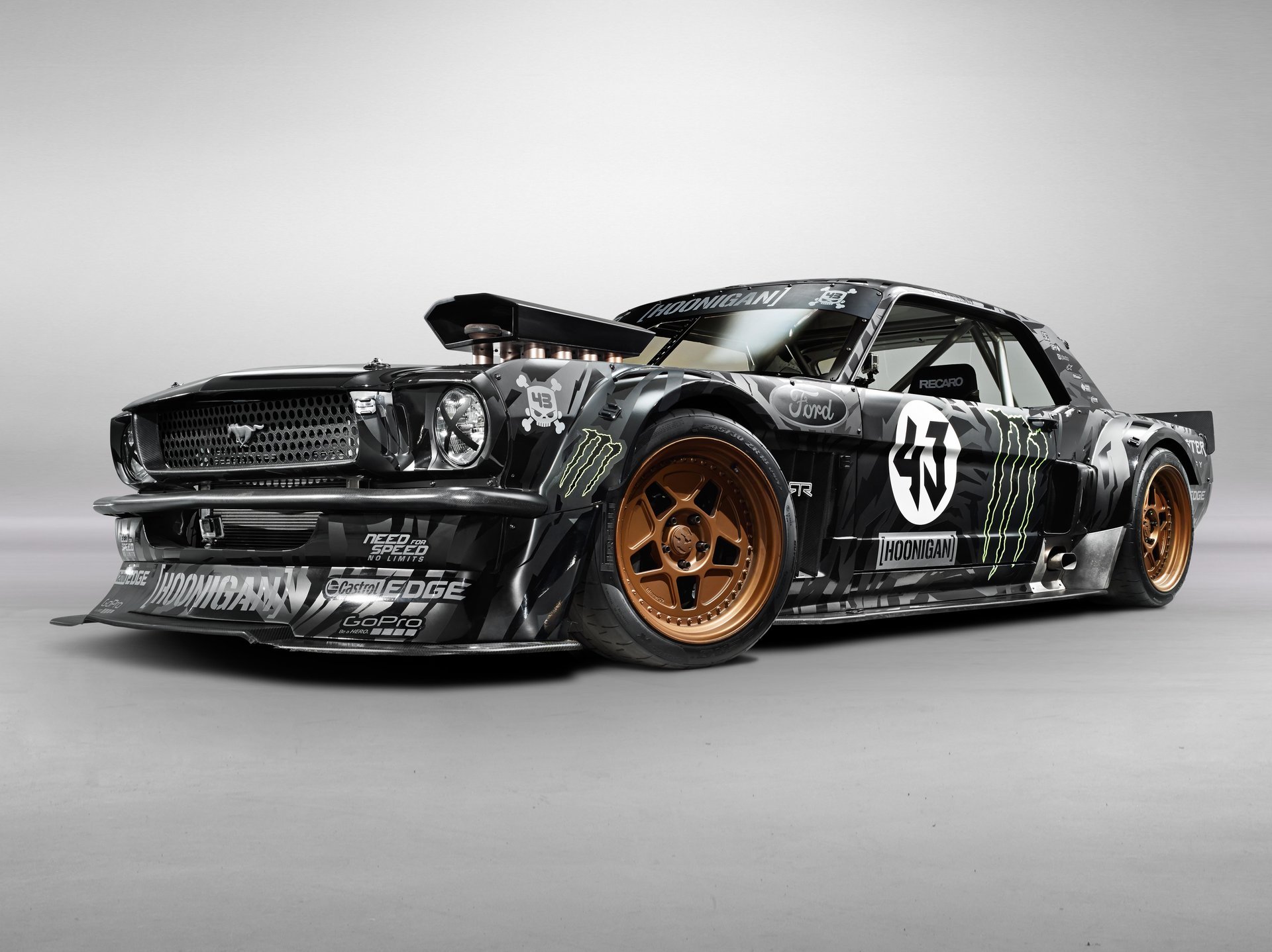 ford mustang rtr 1965 hoonicorn 845 ch gymkhana sept avant ken unité