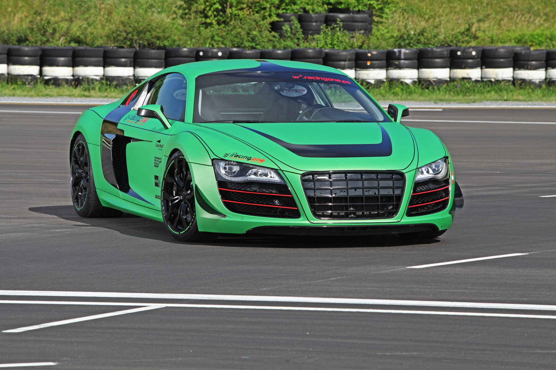 racing one audi r8 car machinery tuning tyres road