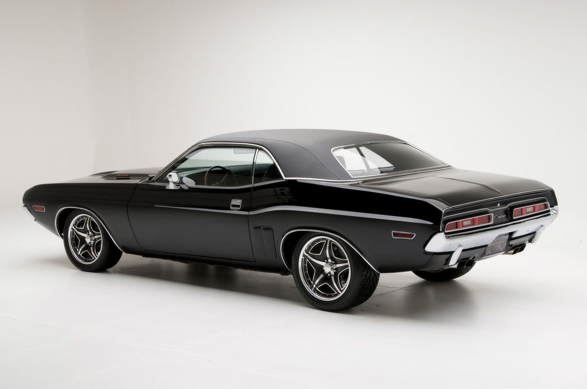 1971 esquivar challenger músculo negro dodge challenger