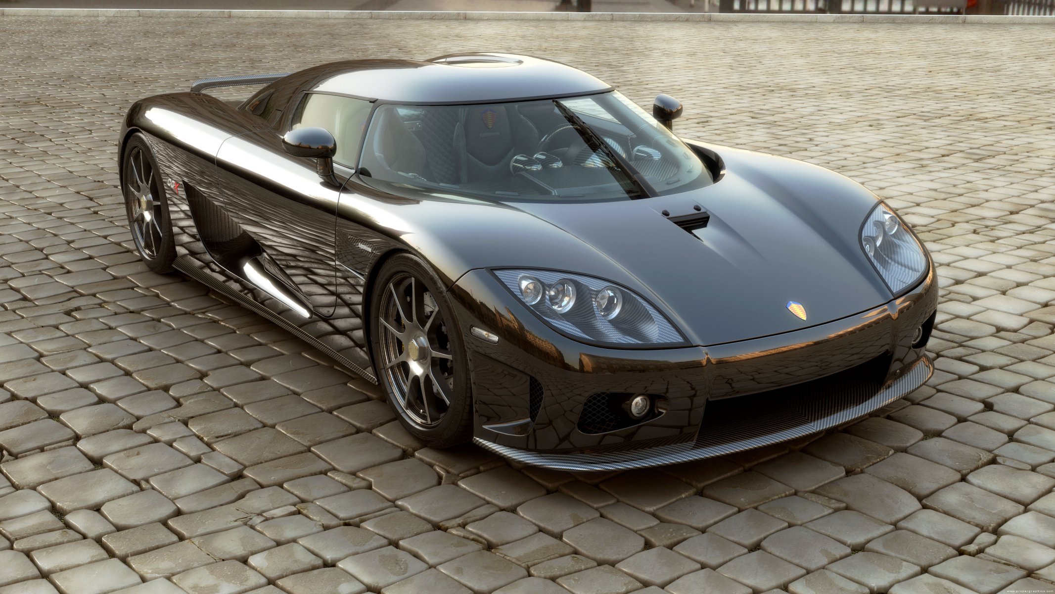 koenigsegg ccx superdeportivo frente vidrio