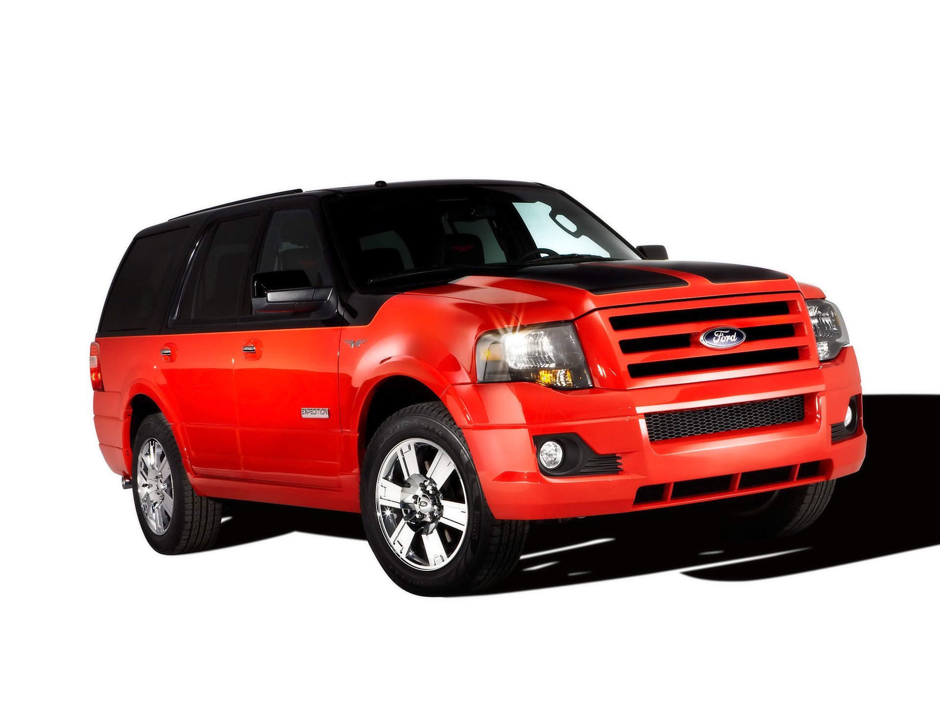 auto ford expedition czerwony