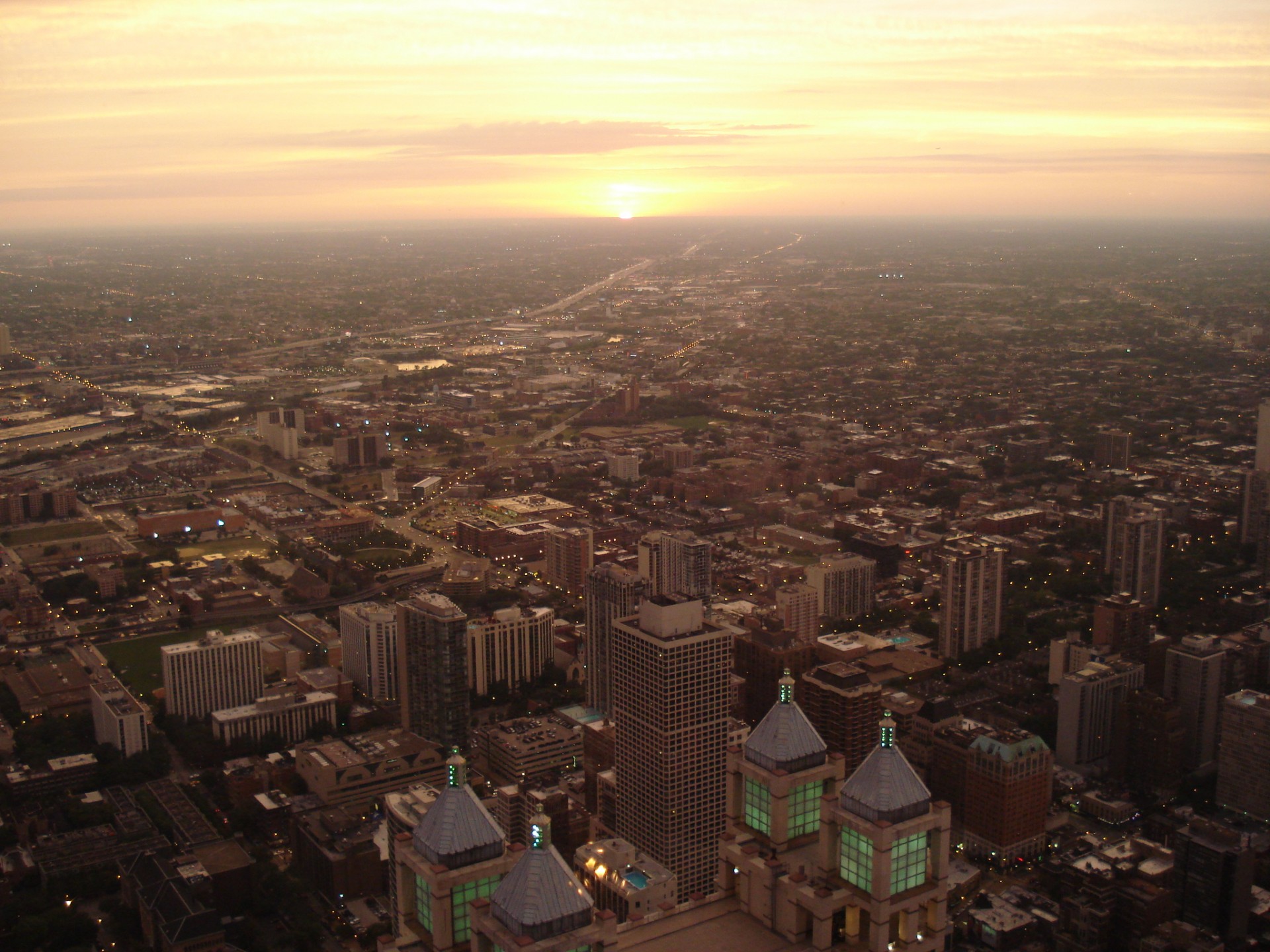 chicago il sonnenuntergang