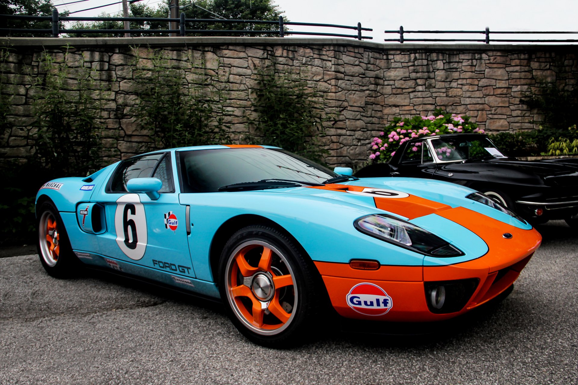 ford gt40 blue orange mercedes black wall flowers mercedes blue