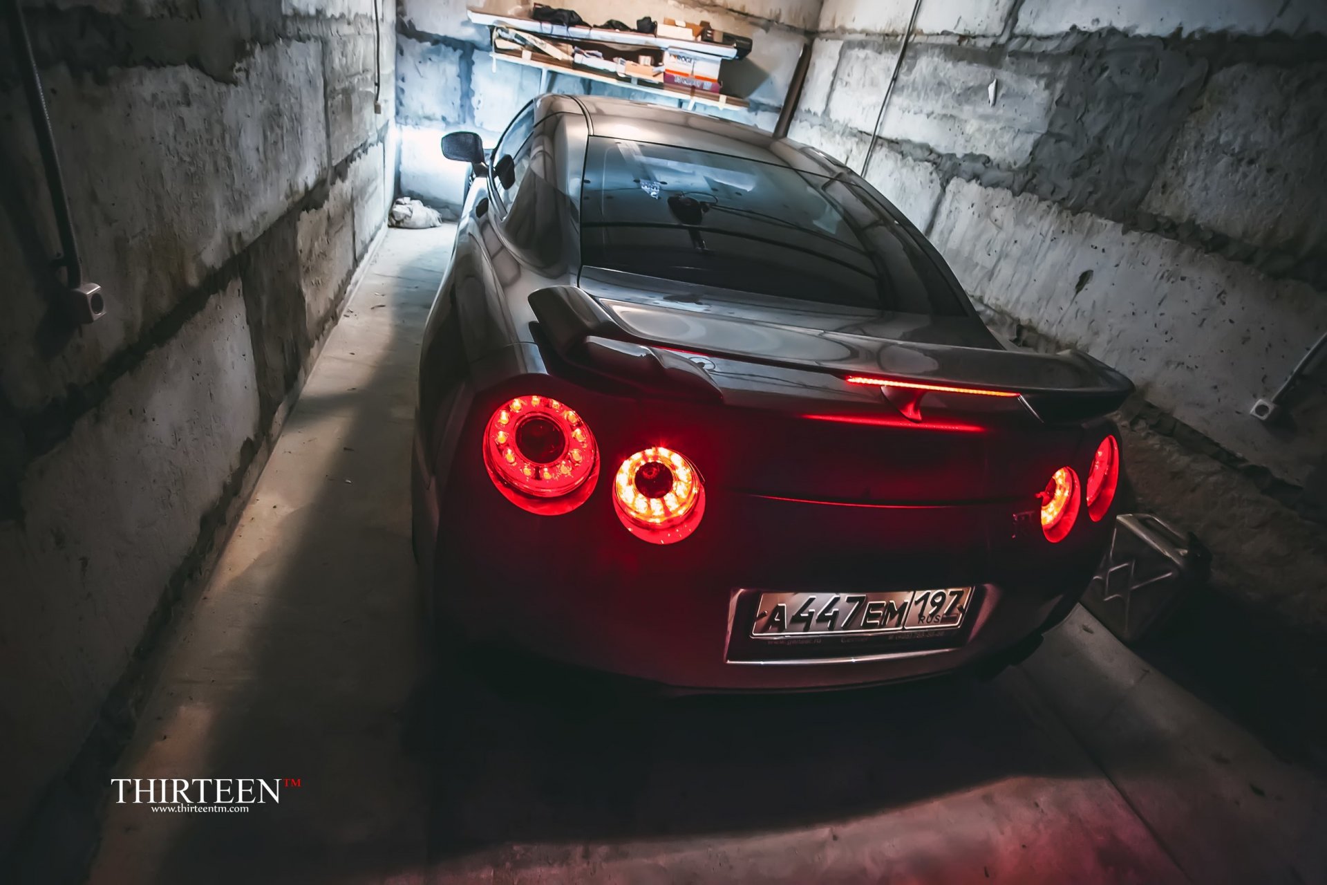 tredici foto macchina auto nissan gt-r poppa