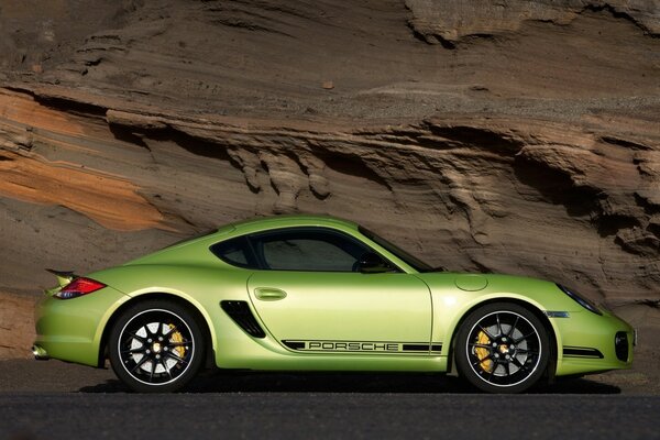 Auto Porsche color lime