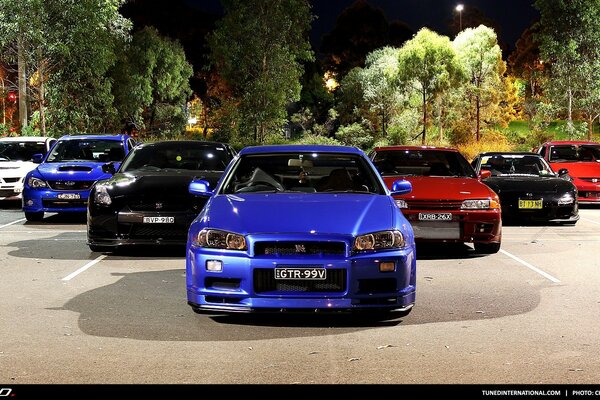 Coches Nissan skyline selección de carretillas deportivas