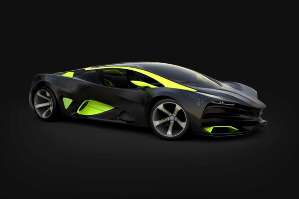 Concept de Lada Raven 2014 sur fond noir