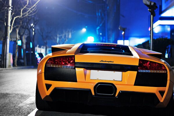 Lamborghini murcielago pomarańczowe Lamborghini