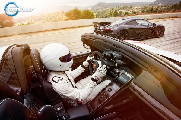 Top Gear 2014, with white stig