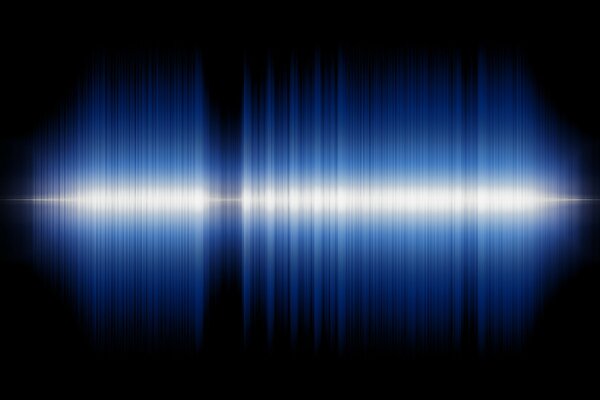 Image néon des ondes sonores