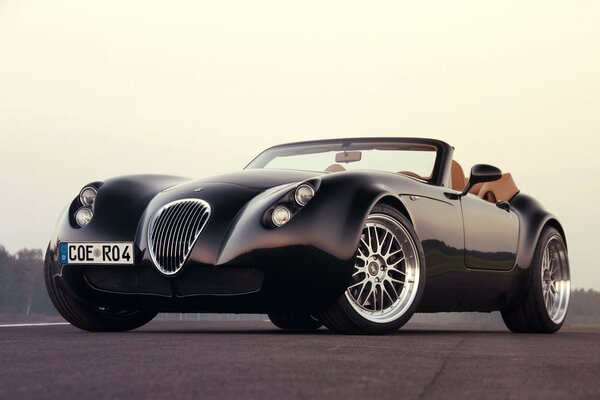 Fond d écran noir wiesmann roadster