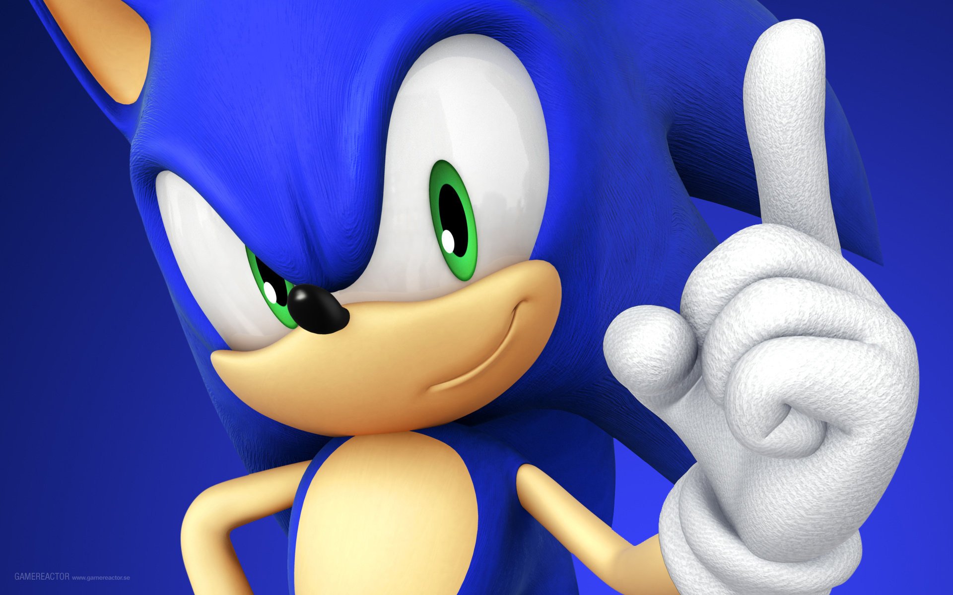 ega sonic sonic hérisson bleu hérisson doigt paume main yeux verts dessins anime dessins animés