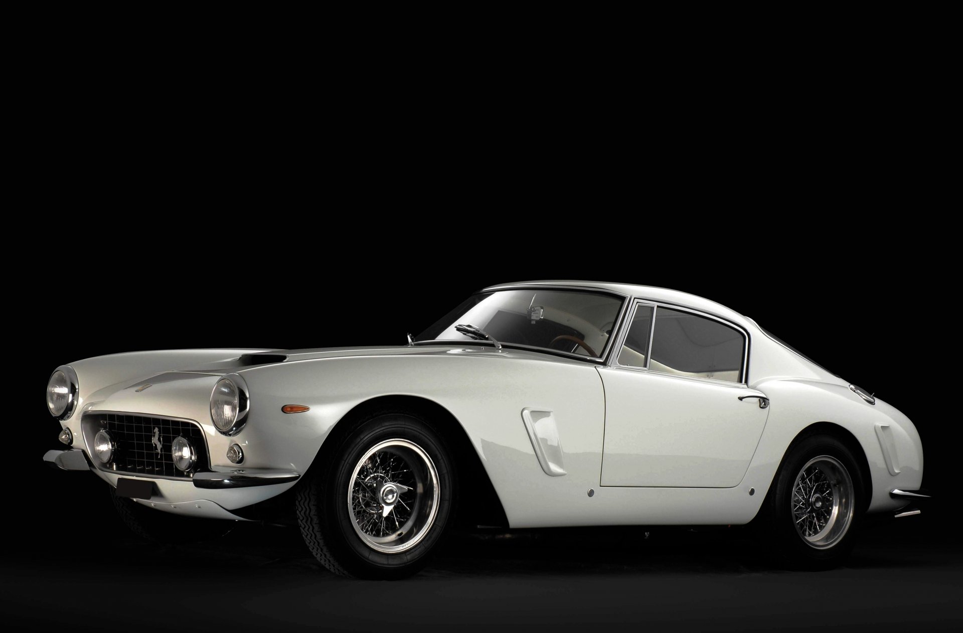 ferrari gt swb berlinetta 1962 белый автомобиль ретро феррари