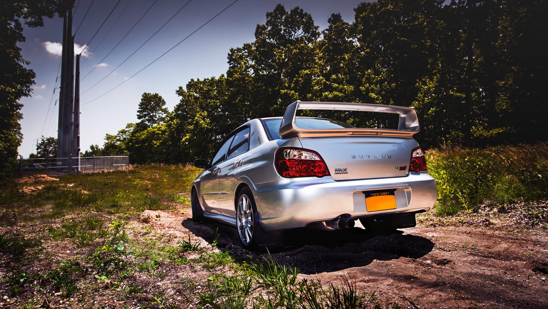 ubaru impreza wrx sti subaru impreza silber hinten