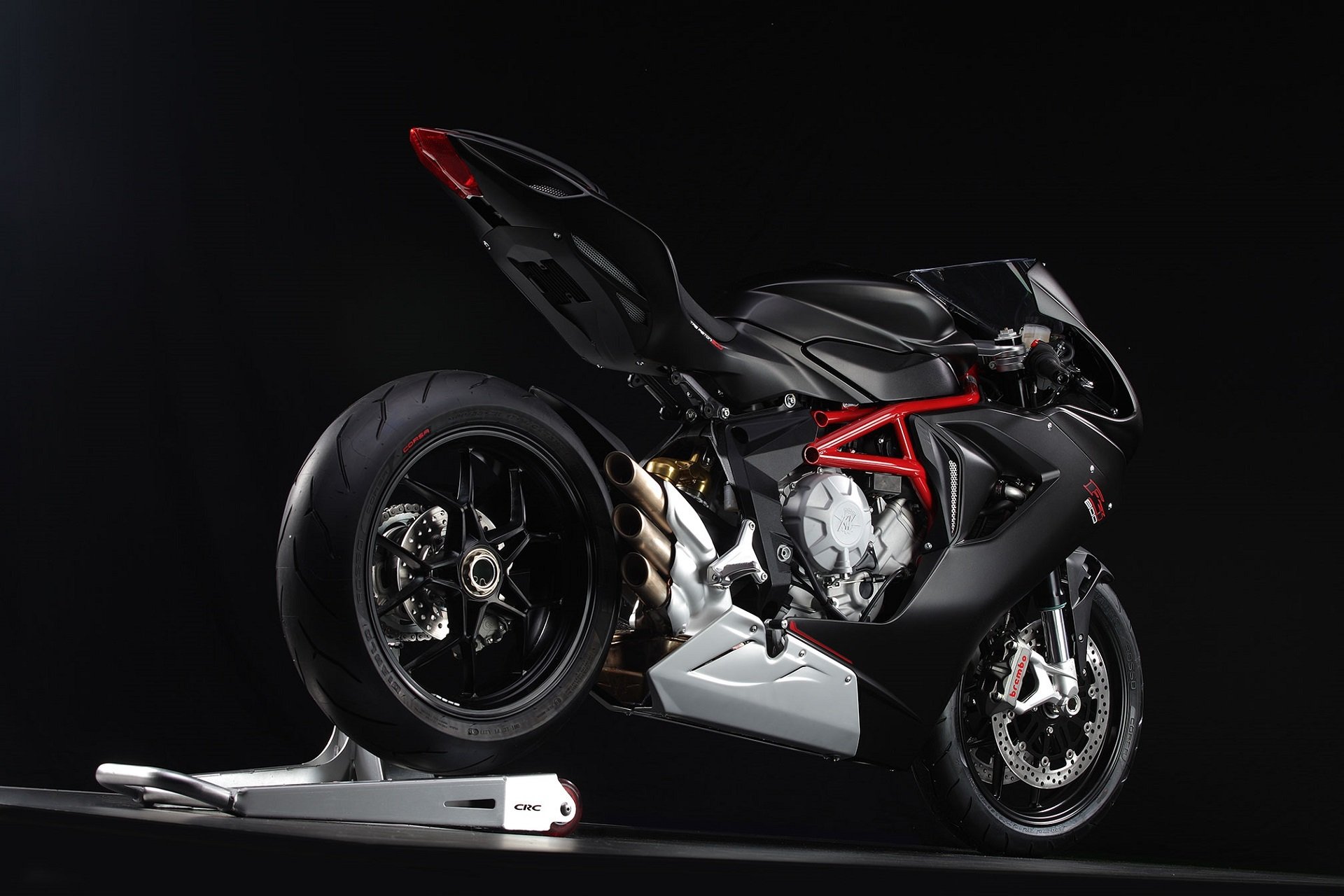 mv-agusta motorbike black background