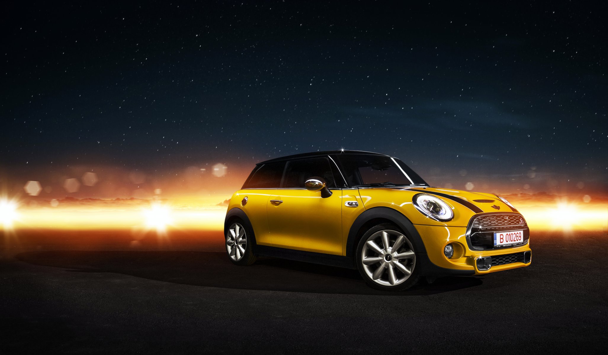 mini cooper s mini cooper gelb vorne