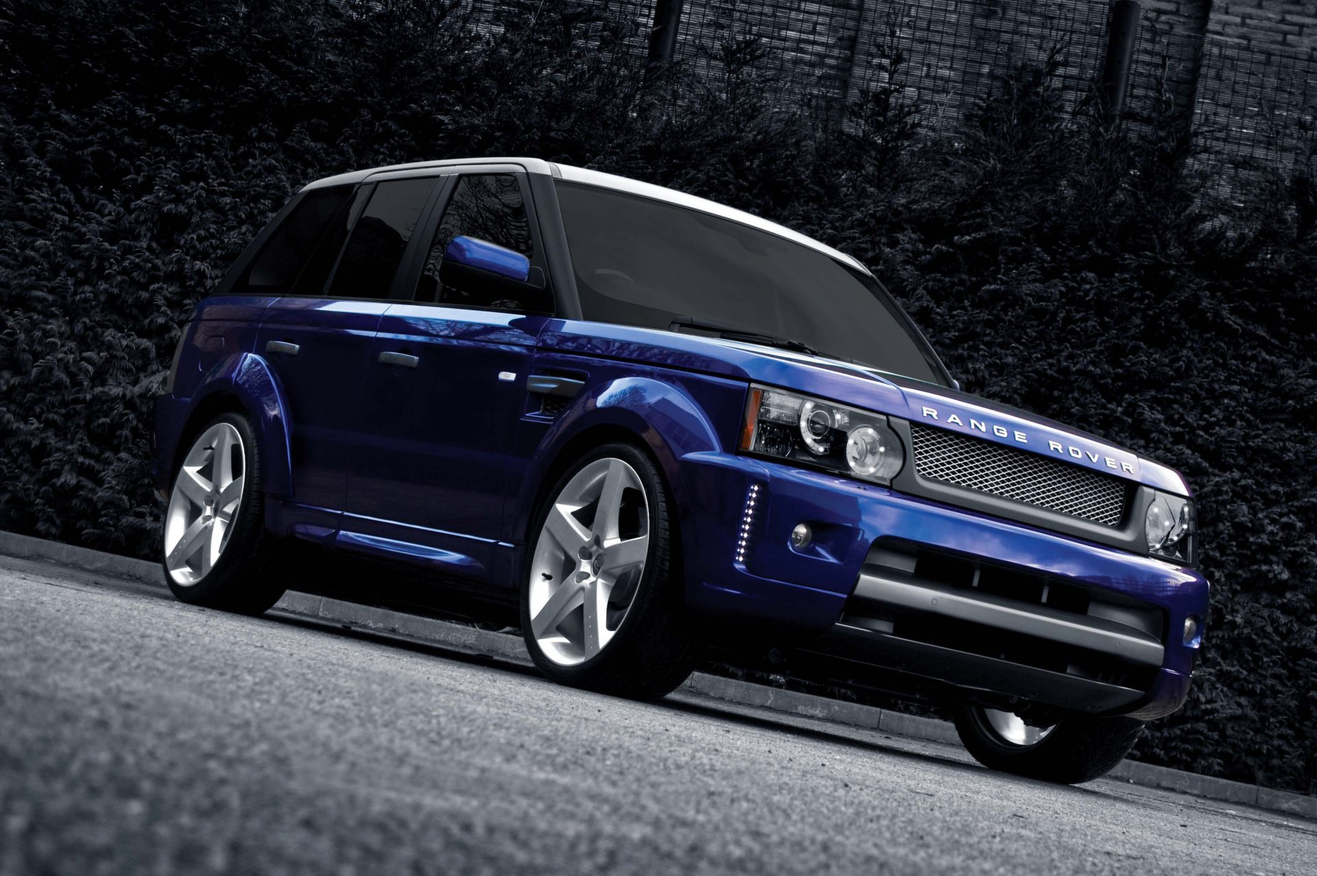 range rover sport kan blau felgen