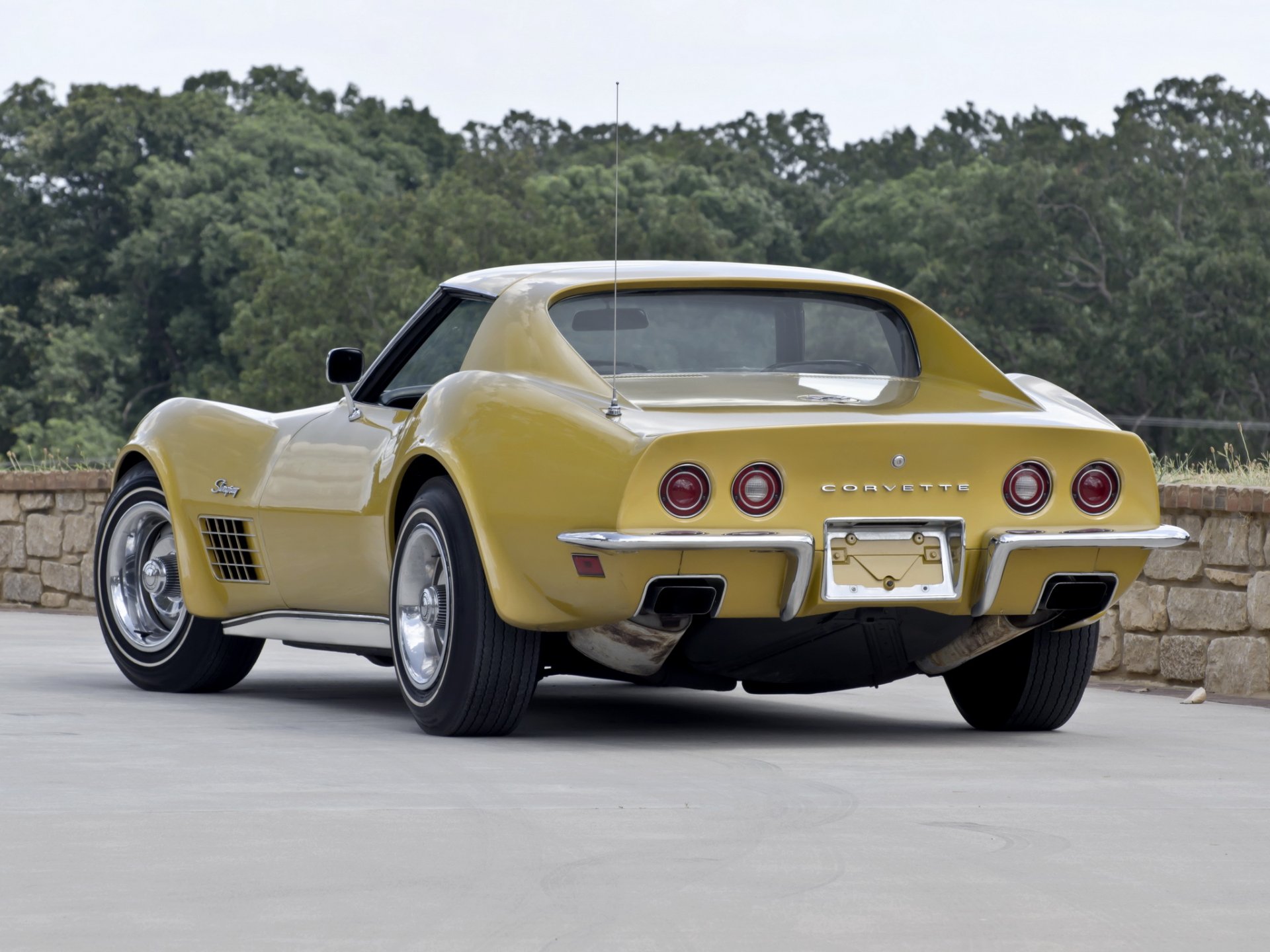 chevrolet corvette stingray c3 maschine chevrolet rückseite auto