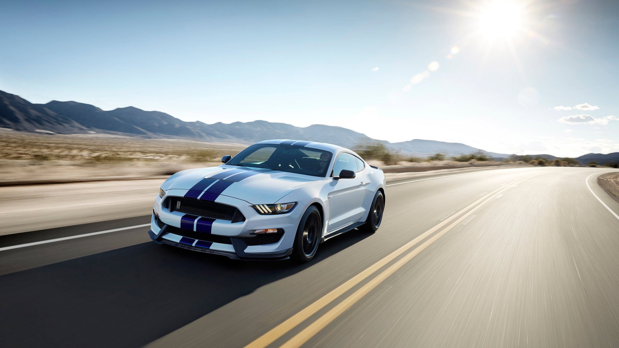 shelby gt350 mustang vitesse piste mouvement désert