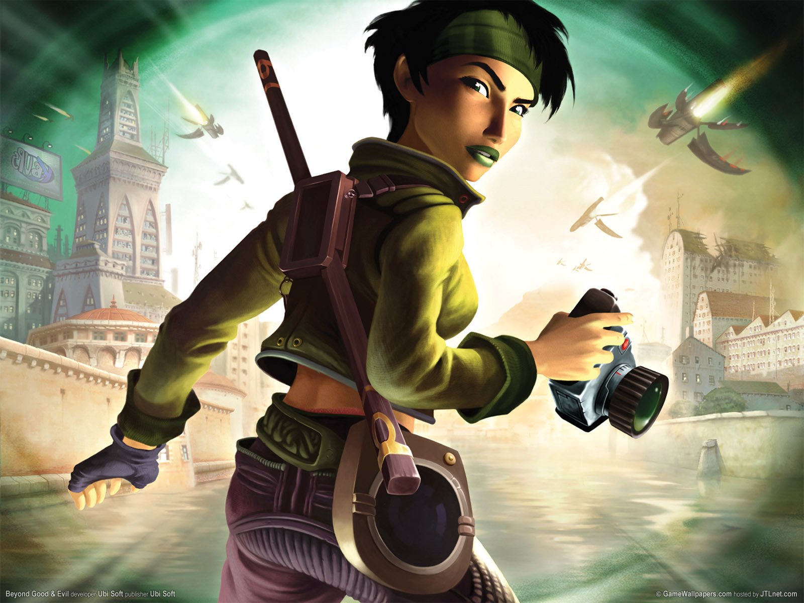 beyond good and evil jenseits von gut und böse jade hillis hillys panne jade stadt anime held kamera kämpfer schießen gebäude architektur mädchen brüste zeichnungen