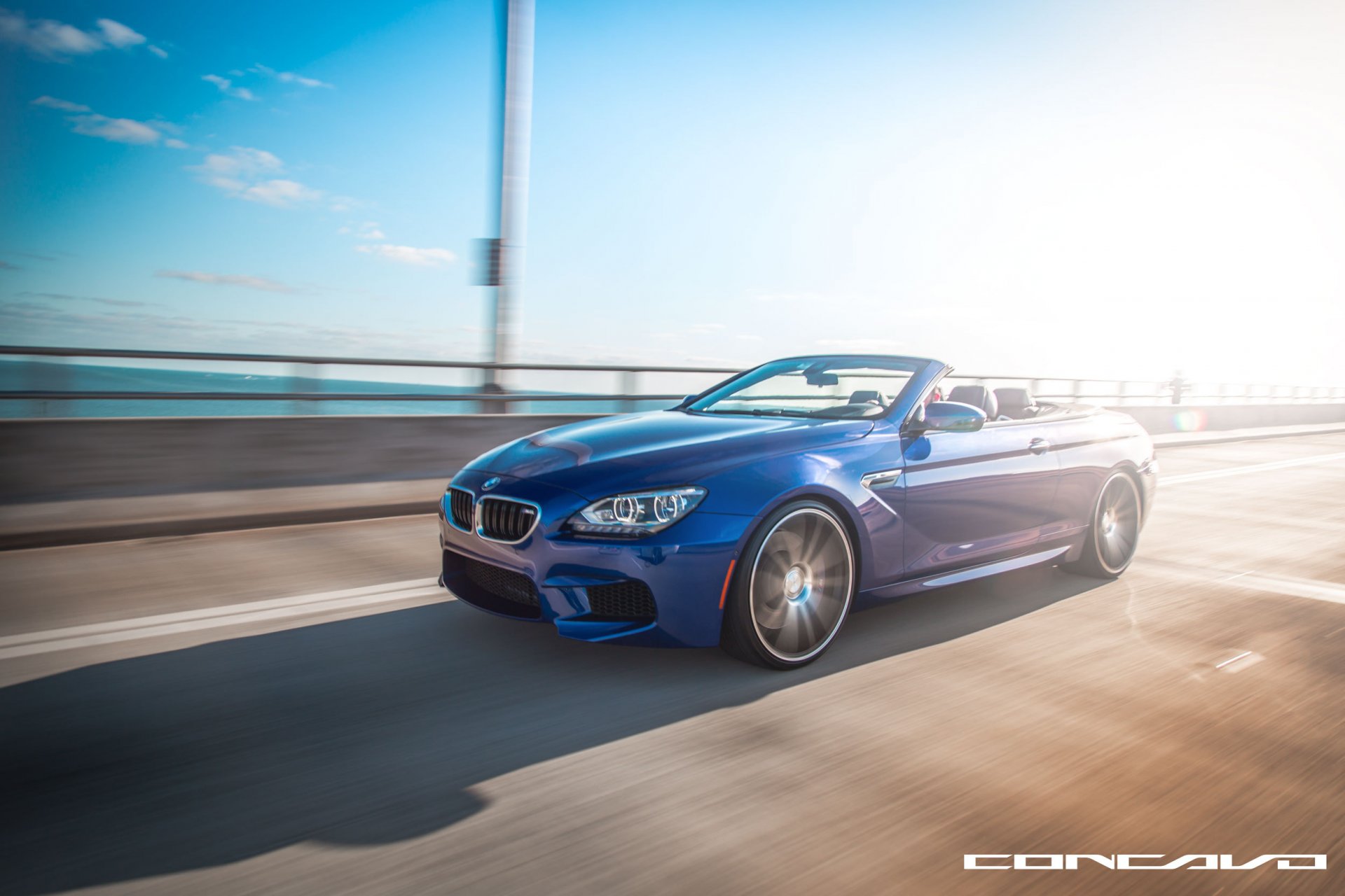 concavo ruedas auto coche bmw m6 carretera